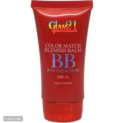 G 21 Color Match BB Foundation SPF15 I Dual Purpose of Foundation  Sunscreen Blemish-free Glow | Non-cakey Daily Use | Non-greasy  Lightweight | Long-lasting Radiant Makeover| 30gm - 04 Medium Beige