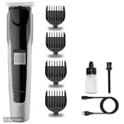 AT-538 echargeable Hair Beard Trimmer for Men Trendy Styler HTC Trimmer Stainless Steel Sharp Blade Beard Shaver-thumb0