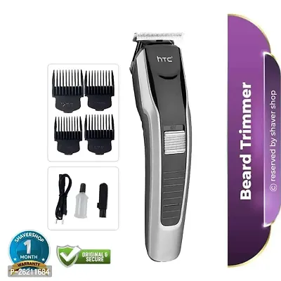 AT-538 echargeable Hair Beard Trimmer for Men Trendy Styler HTC Trimmer Stainless Steel Sharp Blade Beard Shaver-thumb0