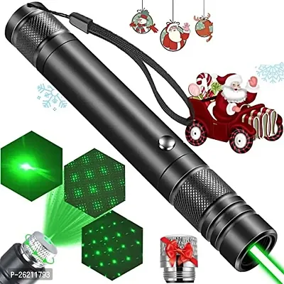 Laser Light Green High Power Laser Presentations Pointers with Star Cap Adjustable Focus Flashlight Long Range Strong Laser Pen for Teaching Outdoor  Astronomy