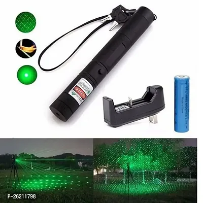 Laser Light Green High Power Laser Presentations Pointers with Star Cap Adjustable Focus Flashlight Long Range Strong Laser Pen for Teaching Outdoor  Astronomy