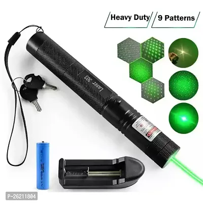 Laser Light Green High Power Laser Presentations Pointers with Star Cap Adjustable Focus Flashlight Long Range Strong Laser Pen for Teaching Outdoor  Astronomy