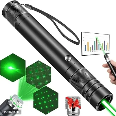 Laser Light Green High Power Laser Presentations Pointers with Star Cap Adjustable Focus Flashlight Long Range Strong Laser Pen for Teaching Outdoor  Astronomy