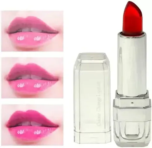 WIFFY Magic Crystal Transparent Color Change Jelly Moisturizing Lipstick For Pink Lips??(RED, 3.6 g)