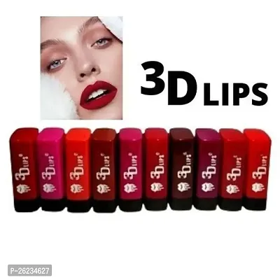 Professional Beauty Color Sensational Pocket Mini Lipsticks Set - 10Pcs Long Lasting, Waterproof Matte Finish Lipstick Combo.