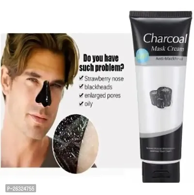 Charcoal Peel Off Mask for Men  Women | Removes Blackheads and Whiteheads | Active Cooling Effect | Deep Skin Purifying Cleansing (pack of 2)-thumb0