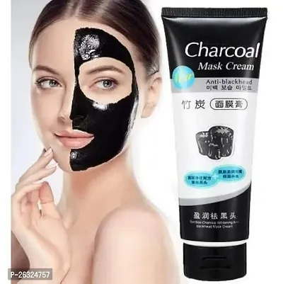 Charcoal Peel Off Mask for Men  Women | Removes Blackheads and Whiteheads | Active Cooling Effect | Deep Skin Purifying Cleansing (pack of 2)-thumb0