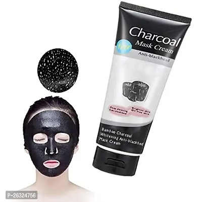 Charcoal Peel Off Mask for Men  Women | Removes Blackheads and Whiteheads | Active Cooling Effect | Deep Skin Purifying Cleansing (pack of 2)-thumb0