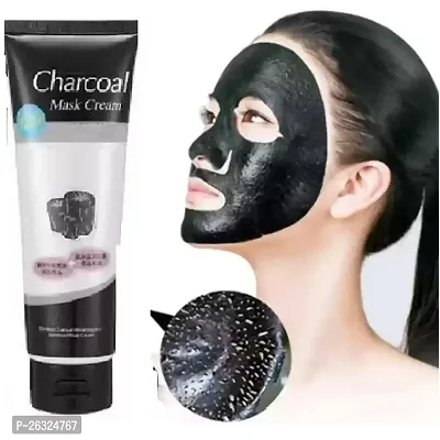 Charcoal Peel Off Mask for Men  Women | Removes Blackheads and Whiteheads | Active Cooling Effect | Deep Skin Purifying Cleansing (pack of 2)-thumb0