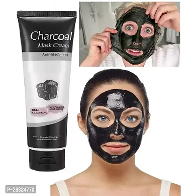 Charcoal Peel Off Mask for Men  Women | Removes Blackheads and Whiteheads | Active Cooling Effect | Deep Skin Purifying Cleansing (pack of 2)-thumb0