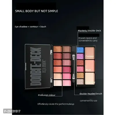 Double deck 18 color matte and shine eyeshadow palette