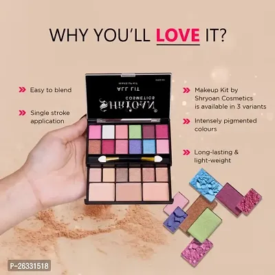 Double deck 18 color matte and shine eyeshadow palette