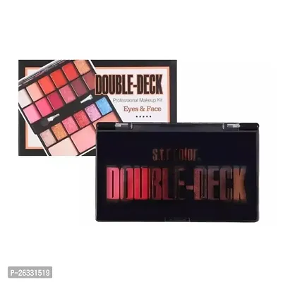 Double deck 18 color matte and shine eyeshadow palette