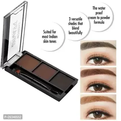 3 Colors Eyebrow palette LONG LASTING AND Waterproof-thumb0