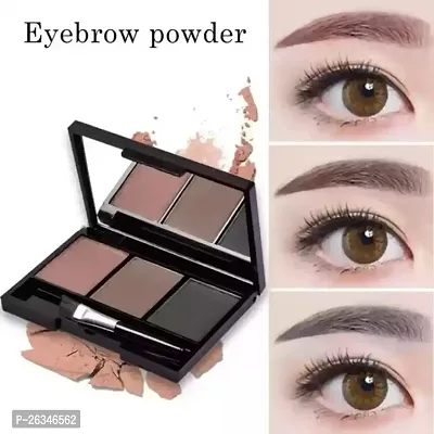 3 Colors Eyebrow palette LONG LASTING AND Waterproof-thumb0