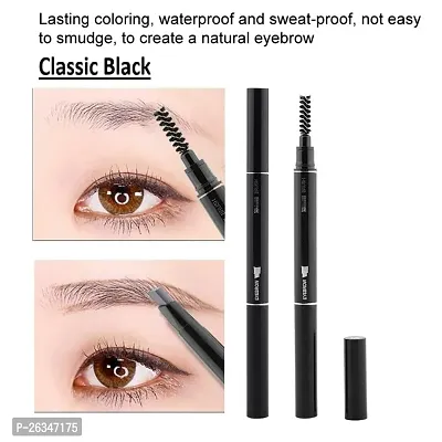 Eye Brow Pencil, With Spoolie, Long-lasting and Natural-looking Results, Define  Blend Brow Pencil, Natural Brown