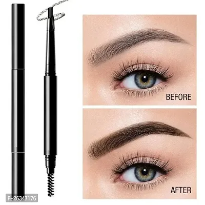 Eye Brow Pencil, With Spoolie, Long-lasting and Natural-looking Results, Define  Blend Brow Pencil, Natural Brown-thumb0