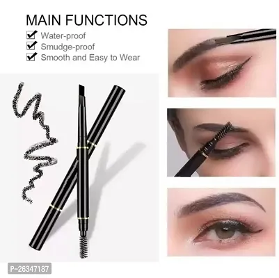 Eye Brow Pencil, With Spoolie, Long-lasting and Natural-looking Results, Define  Blend Brow Pencil, Natural Brown-thumb0