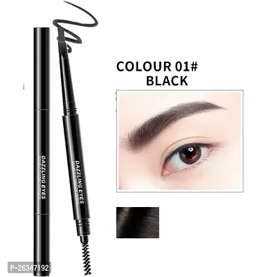 Eye Brow Pencil, With Spoolie, Long-lasting and Natural-looking Results, Define  Blend Brow Pencil, Natural Brown