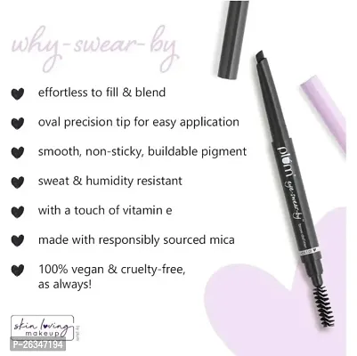 Eye Brow Pencil, With Spoolie, Long-lasting and Natural-looking Results, Define  Blend Brow Pencil, Natural Brown