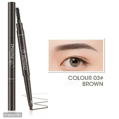 EyeBrow Pencil | Brown EyeBrow Pencil | Smudge Proof, Water Resistant | Vegan, Intense Look Smooth Application | Vitamin E And Argon Oil Formula Stimulates Hair Growth | Long Lasting| Built in spoolie