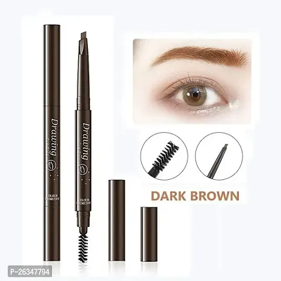 EyeBrow Pencil | Brown EyeBrow Pencil | Smudge Proof, Water Resistant | Vegan, Intense Look Smooth Application | Vitamin E And Argon Oil Formula Stimulates Hair Growth | Long Lasting| Built in spoolie