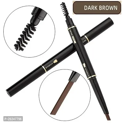 EyeBrow Pencil | Brown EyeBrow Pencil | Smudge Proof, Water Resistant | Vegan, Intense Look Smooth Application | Vitamin E And Argon Oil Formula Stimulates Hair Growth | Long Lasting| Built in spoolie