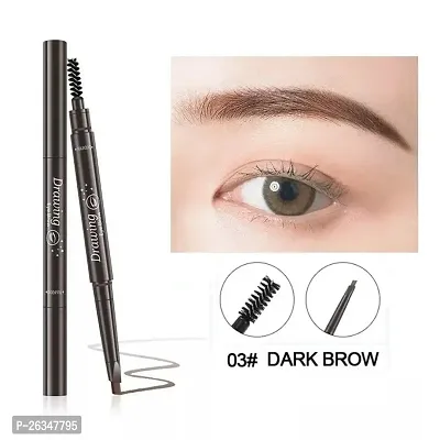 EyeBrow Pencil | Brown EyeBrow Pencil | Smudge Proof, Water Resistant | Vegan, Intense Look Smooth Application | Vitamin E And Argon Oil Formula Stimulates Hair Growth | Long Lasting| Built in spoolie