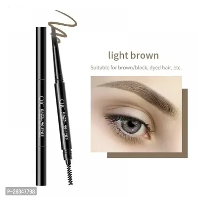 EyeBrow Pencil | Brown EyeBrow Pencil | Smudge Proof, Water Resistant | Vegan, Intense Look Smooth Application | Vitamin E And Argon Oil Formula Stimulates Hair Growth | Long Lasting| Built in spoolie-thumb0