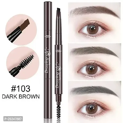 EyeBrow Pencil | Brown EyeBrow Pencil | Smudge Proof, Water Resistant | Vegan, Intense Look Smooth Application | Vitamin E And Argon Oil Formula Stimulates Hair Growth | Long Lasting| Built in spoolie