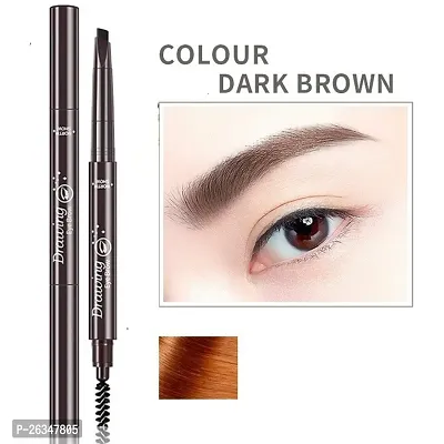 EyeBrow Pencil | Brown EyeBrow Pencil | Smudge Proof, Water Resistant | Vegan, Intense Look Smooth Application | Vitamin E And Argon Oil Formula Stimulates Hair Growth | Long Lasting| Built in spoolie