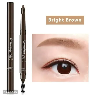 EyeBrow Pencil | Brown EyeBrow Pencil | Smudge Proof, Water Resistant | Vegan, Intense Look Smooth Application | Vitamin E And Argon Oil Formula Stimulates Hair Growth | Long Lasting| Built in spoolie