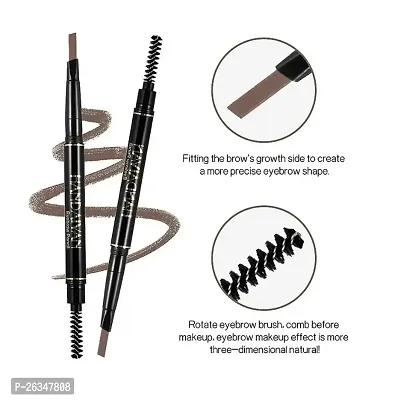 EyeBrow Pencil | Brown EyeBrow Pencil | Smudge Proof, Water Resistant | Vegan, Intense Look Smooth Application | Vitamin E And Argon Oil Formula Stimulates Hair Growth | Long Lasting| Built in spoolie