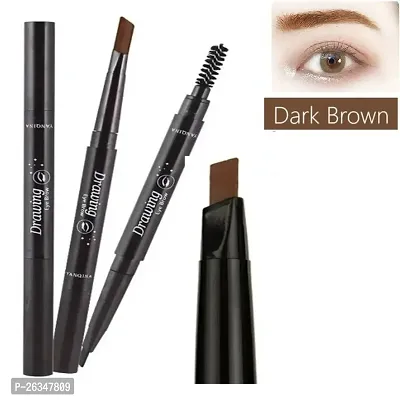 EyeBrow Pencil | Brown EyeBrow Pencil | Smudge Proof, Water Resistant | Vegan, Intense Look Smooth Application | Vitamin E And Argon Oil Formula Stimulates Hair Growth | Long Lasting| Built in spoolie