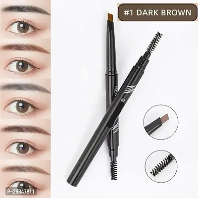 EyeBrow Pencil | Brown EyeBrow Pencil | Smudge Proof, Water Resistant | Vegan, Intense Look Smooth Application | Vitamin E And Argon Oil Formula Stimulates Hair Growth | Long Lasting| Built in spoolie