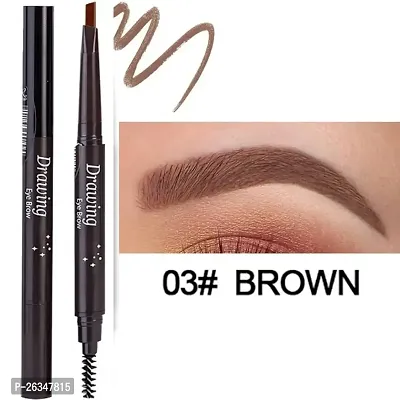 EyeBrow Pencil | Brown EyeBrow Pencil | Smudge Proof, Water Resistant | Vegan, Intense Look Smooth Application | Vitamin E And Argon Oil Formula Stimulates Hair Growth | Long Lasting| Built in spoolie