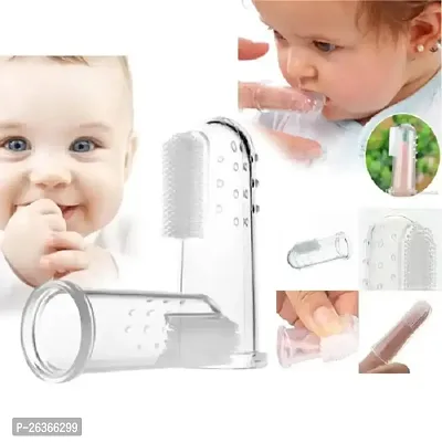 Silicone Baby Finger Toothbrush, Great for Massaging  Cleaning Gums, BPA-Free, Travel-Friendly Oral Care, Use Soft Brush For Kids  New Born Baby, Kids Finger Toothbrushe