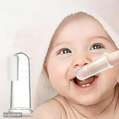 Silicone Baby Finger Toothbrush, Great for Massaging  Cleaning Gums, BPA-Free, Travel-Friendly Oral Care, Use Soft Brush For Kids  New Born Baby, Kids Finger Toothbrushe