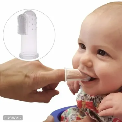 Silicone Baby Finger Toothbrush, Great for Massaging  Cleaning Gums, BPA-Free, Travel-Friendly Oral Care, Use Soft Brush For Kids  New Born Baby, Kids Finger Toothbrushe