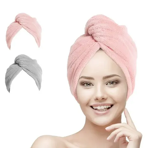 ASPENX Hair Towel Wrap Absorbent Towel Hair-Drying Bathrobe Magic Hair Warp Towel Super Quick-Drying Microfiber Bath Towel Hair Dry Cap Salon Towel(Multi)