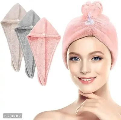 Hair Towel Wrap Absorbent Towel Hair-Drying Bathrobe Magic Hair Warp Towel Super Quick-Drying Microfiber 500 GSM Bath Towel Hair Dry Cap Sal