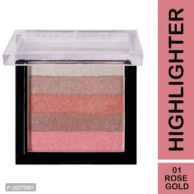 Highlighter for Face Makeup | Highlighter Makeup | Multi-Color Highlighter Palette | 5 Colours-thumb0