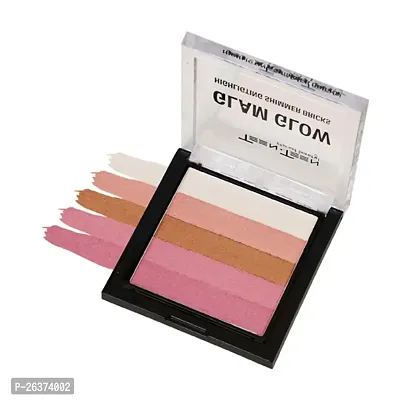 Highlighter for Face Makeup | Highlighter Makeup | Multi-Color Highlighter Palette | 5 Colours