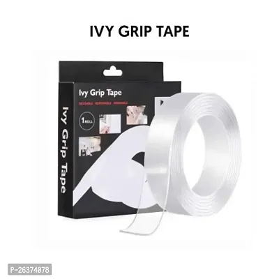 Ivy Grip Tape Strong Removable Washable and Reusable Anti Slip Double Sided Transparent Tape.-thumb0