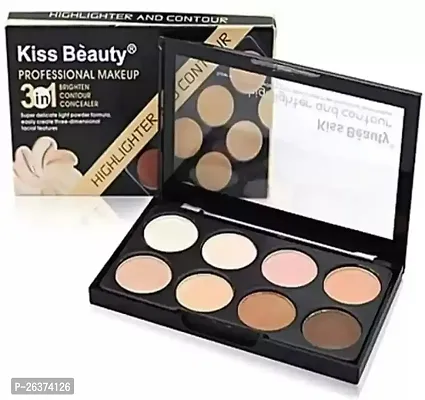 Face Contour Kit New 3 In 1 Compact Multicolor Concealer