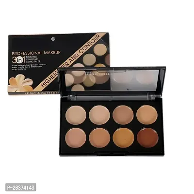 Face Contour Kit New 3 In 1 Compact Multicolor Concealer