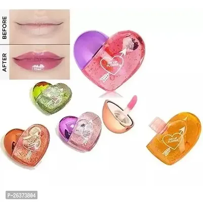 Heart shape lip gloss For Womens  Girls - Lip Gloss Set - Lips Gloss Waterproof (Pack of 5)