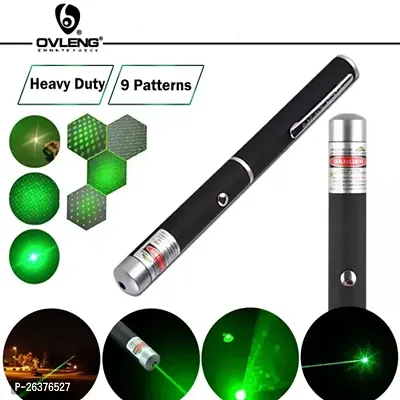 Laser Light USB Rechargeable Green Laser Pointer, 2000 Metres Laser Pointer High Power Pen, Cat Laser Toy, L