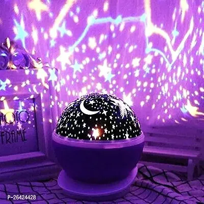 Projector Night Light lamp for Kids Bedroom Lights Stars Kid Room Sky Rotating Night Light Lamp Projector, Rotating Projector with Colors 360 Degree-thumb0