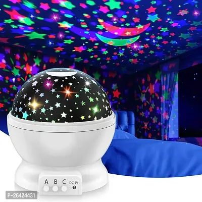 Projector Night Light lamp for Kids Bedroom Lights Stars Kid Room Sky Rotating Night Light Lamp Projector, Rotating Projector with Colors 360 Degree-thumb0